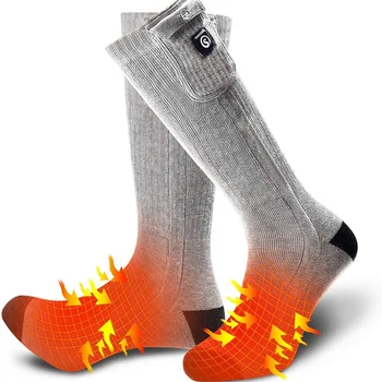 OEM Personalized Custom Warm Cotton Sport Socks Manufacturer Thermal Men's Women Battery Heated Socks