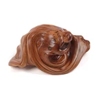 Handicraft New Creative Handiwork Article Fine Carved Cliff Cypress Vivid Wood Snail Handicraft
