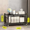 Metal Two Tier Lightweight Folding Rack Storage Shelf