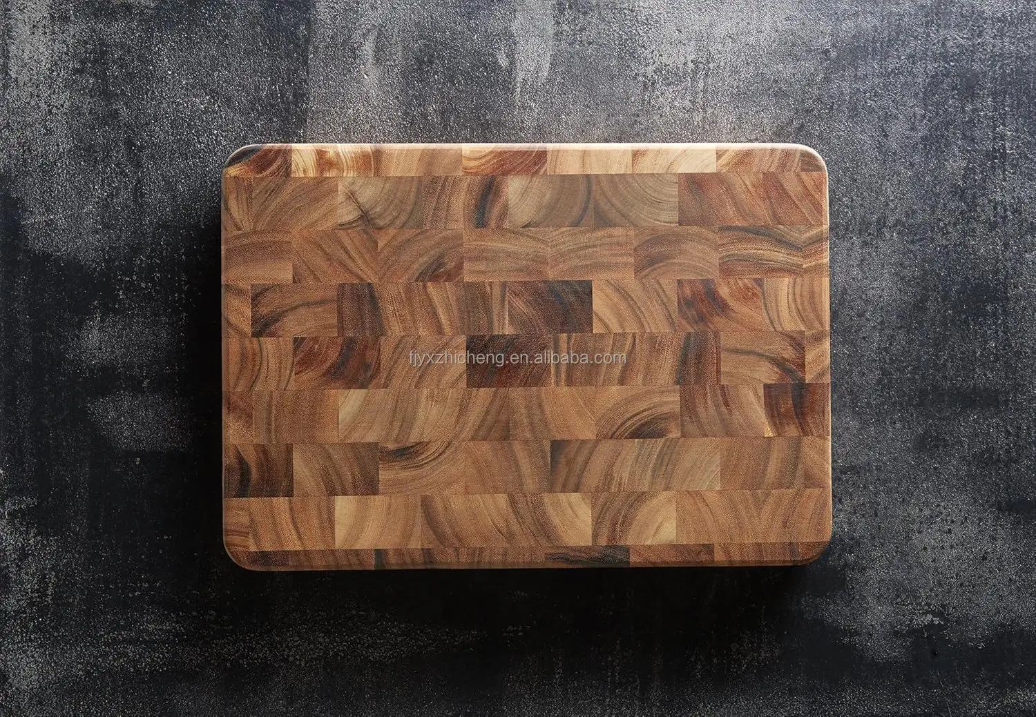 product 14 x 16 inch brown acacia wood cutting board large end grain prep station eco friendly nature chopping-5