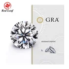Loose Redleaf Moissanite Gra Certified Diamond Cut D-VVS1 White Round Loose Moissanite Stones