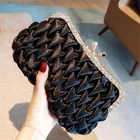 Bag Clutch New Ladies Dinner Bag Temperament Clutch Rhinestone Satin Banquet Clutch Bag