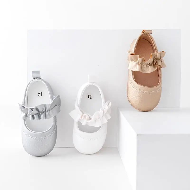 2023 New Arrival High Quality Lightweight Breathable Anti-Slippery Baby Girl Princess Shoes Walking Shoes with TPR I details