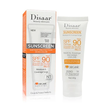 private label 40g Skin Care Whitening Brightening Moisturizing SPF 90 Sunscreen Facial Cream