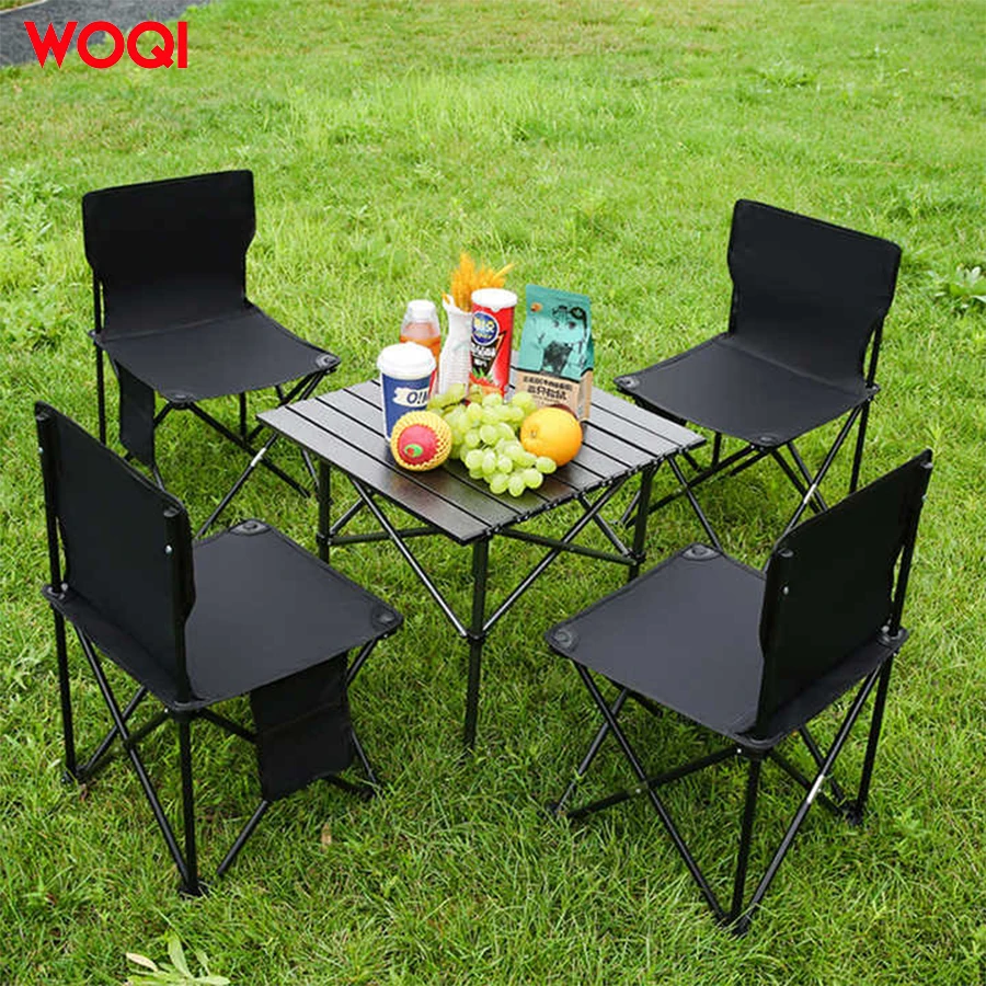 Woqi New Design Aluminum Alloy Mountain Outdoor Folding Table And Chair