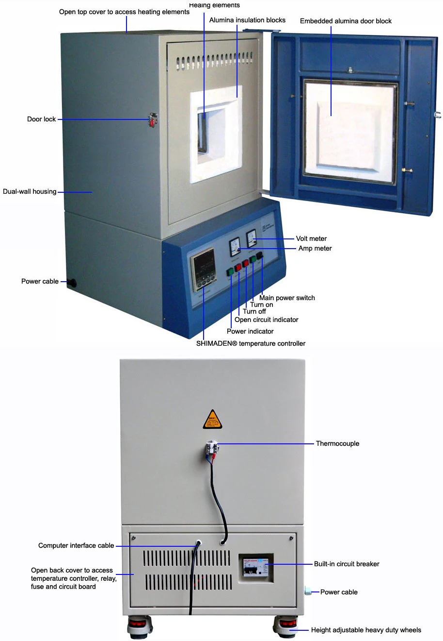 1200C Laboratory Mini Box Muffle Furnace