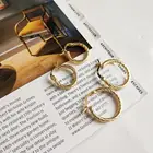 S925 Silver Earring Earringssilver Fashion S925 Sterling Silver Gold Plated Hoop Earring
