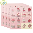 Cartoon Sticker Stickers Eco-friendly Adhesive Cartoon Kiss Cut Paper Custom Sheet Sticker Printing