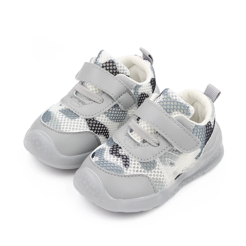 Spring Summer 1-3 Year Old Girls and Boys Jelly Soft Soled Mesh Breathable Kids Toddler Shoes details
