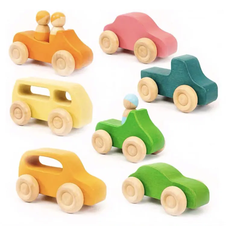 wooden stacking cars