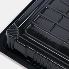 Custom Print Eco Friendly Anti Fog Takeaway Disposable Sushi Roll Container Plastic Large Round Sushi Box Tray With Lid