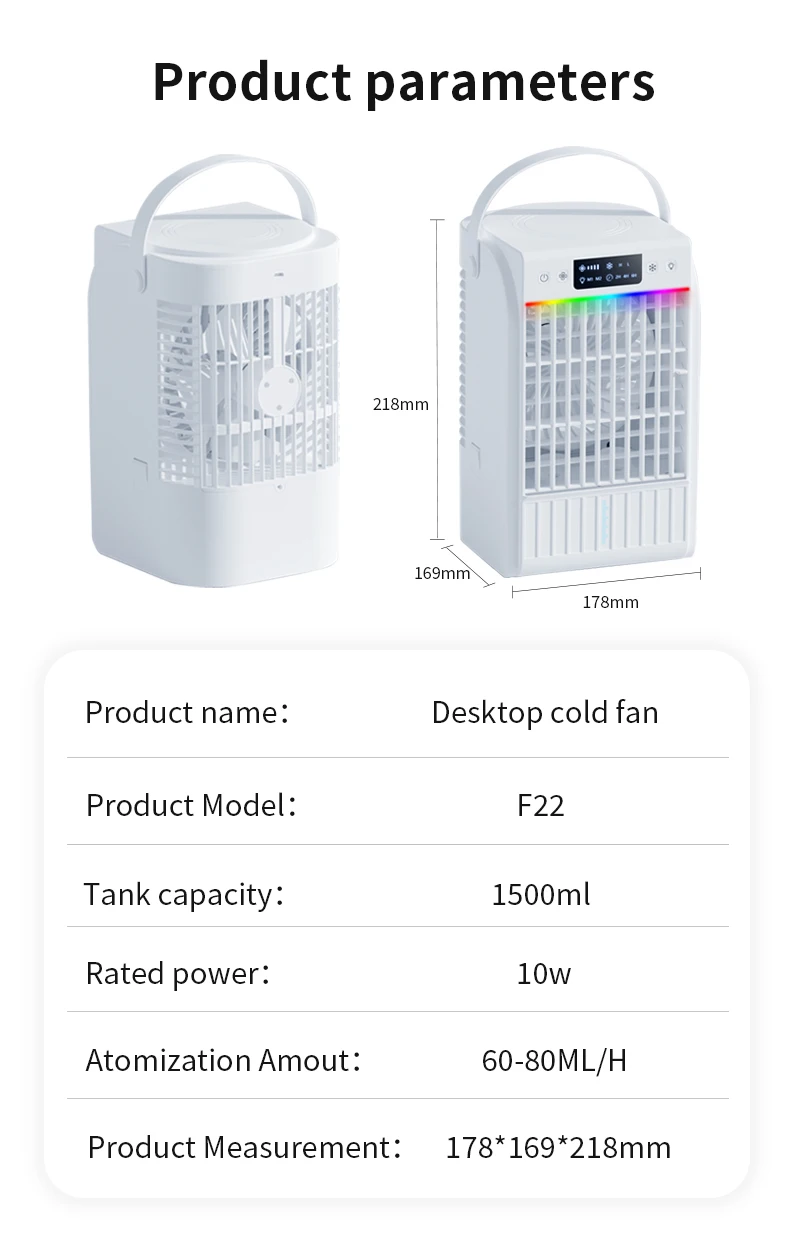 Mini Cooling Air Conditioner, Portable, USB - detail 20