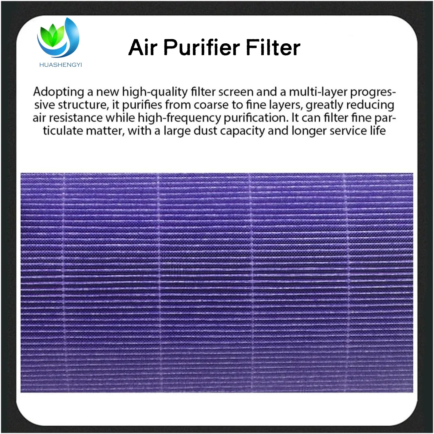 Hot Selling HEPA & Activated Carbon Filter Purple Cylinder H13 High Efficiency Filter for Xiaomi Mi 1/2/2S/Air Purifier PM2.5 factory