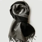 Scarf Double Side Winter Scarf 100% Wool Scarf For Men