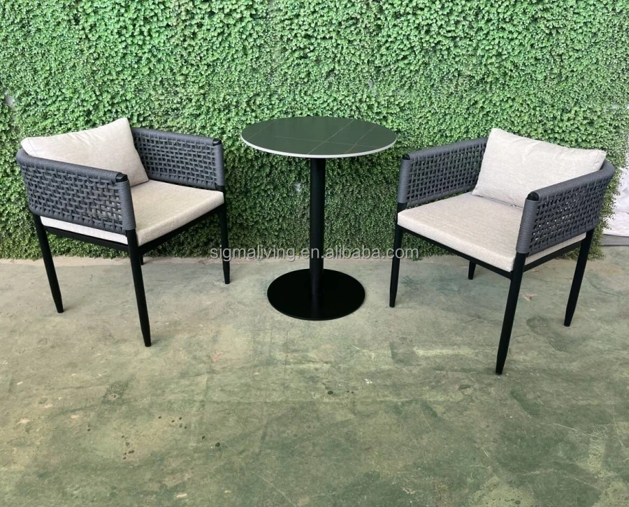 Hot sale mixed material cheap patio furniture outdoor dining chair garden dining tables