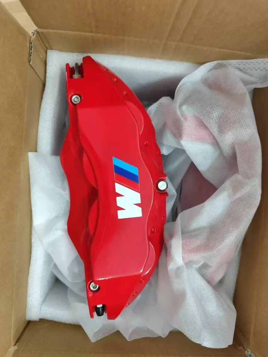 product car brake caliper protect 4pcs auto brake system for bmw g20 f30 g30 f10 g01 f25 g05 car calipers brake cover with logo sticker-5