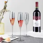 Wine Crystal Champagne Flutes Set Of 3 Champagne Glasses Hand Blown Crystal Flutes Glasses Wine Glasses