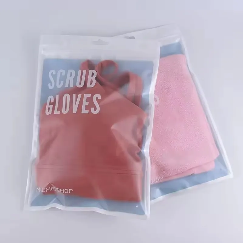 Factory Printing Logo Frosted Zipper Packing Plastic Poly Bag Custom Ziplock Packaging Bags For Clothing