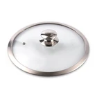 Round stainless steel knob 5.0mm glass lids for cookware