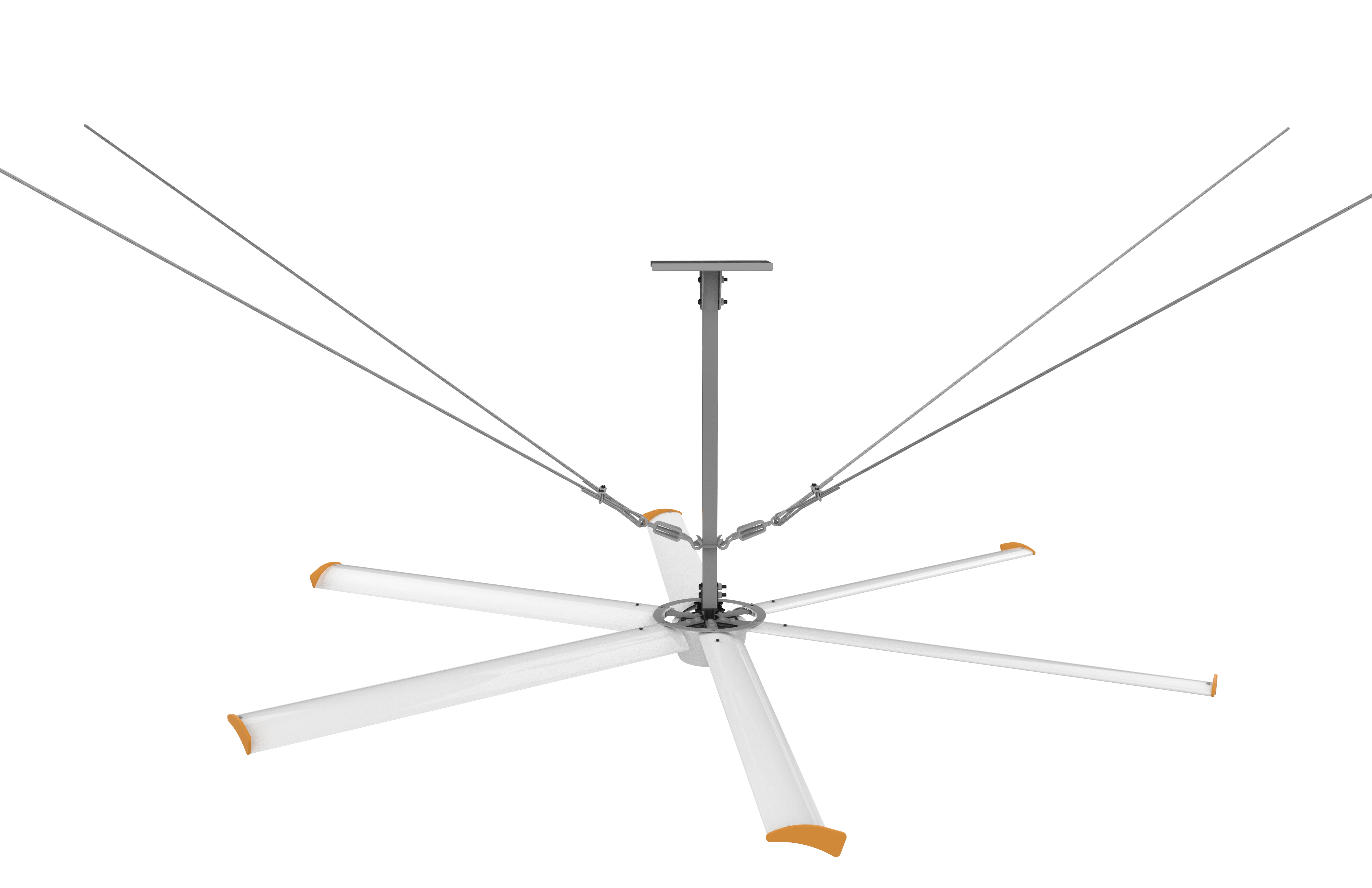 Hvls Fan, 16ft, 220 V, Aviation Metal - detail 4