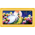 Peacock Painting Fashion DIY Wholesale Custom Canvas Peacock 3d Diamond Painting Set