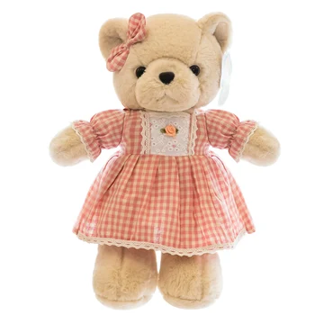 teddy bear sleeping bear with narrow eyes stuffed animals filled full large princess bear plush toys doll pillow