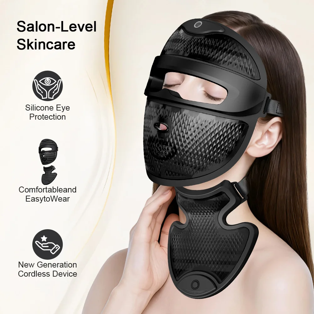 3D LED Beauty Mask 7-in-1 Photon Therapy CE Certified Face Mask with 7 Colors for Skin Rejuvenation