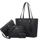 Leather Handbag Fashion PU Woman Leisure Bags Tote Bag Set Leather Handbag Vintage Shoulder Bag