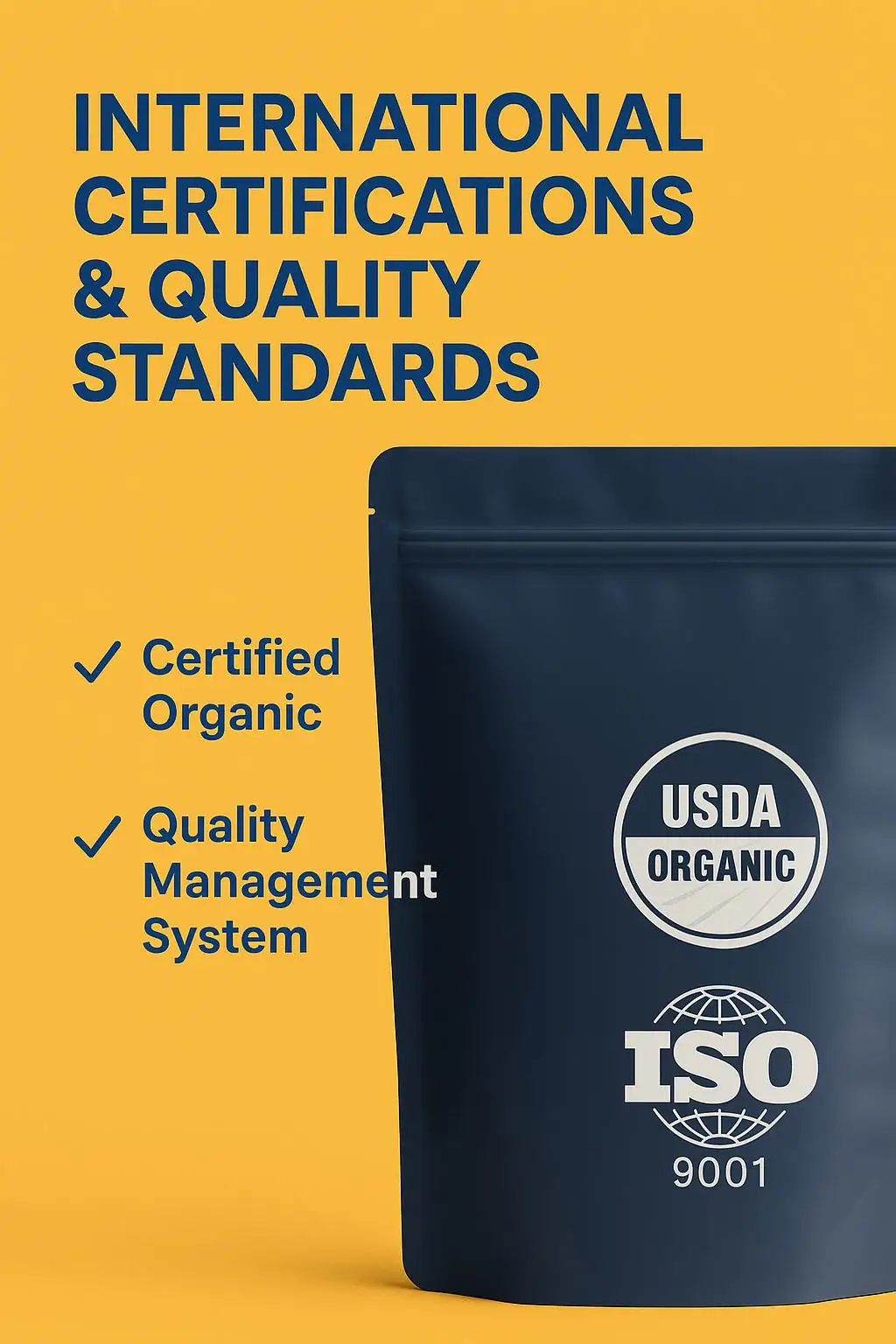 Custom Logo Recyclable Stand-Up Zipper Pouch for Organic Coffee and Vegan Protein Packaging - detail 10