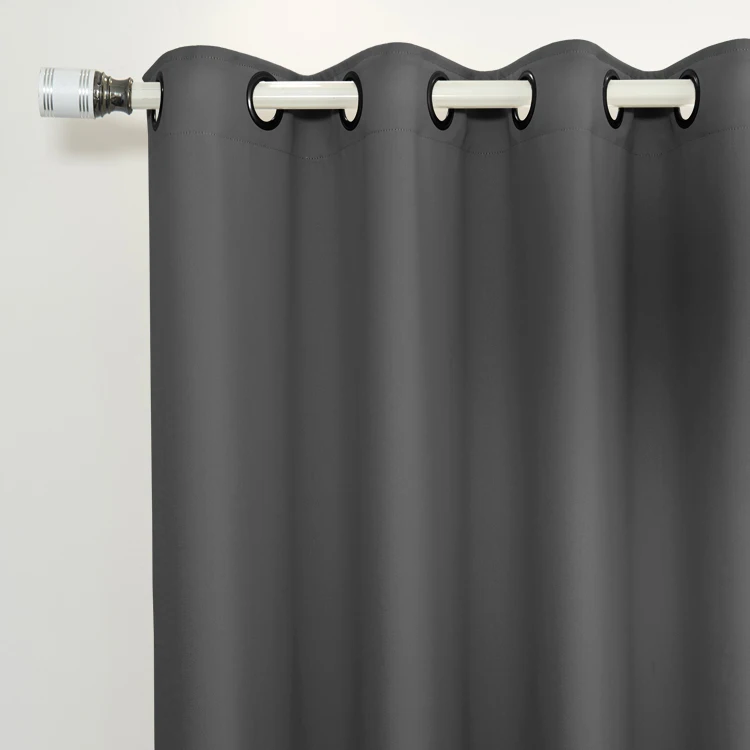 Hot sale home use 100% polyester double layer curtains for living rooms