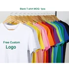 Unisex OEM Brand Logo Custom Printing Short Sleeve Plus Size T-Shirts Cotton Unisex Men T Shirts