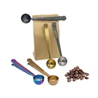 Coffee Coffee Scoop Food Grade 18/10 Coffee Bean Measuring Scoop Spoon With Bag Clip