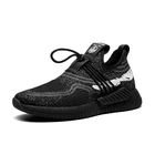 Shoes China Shoes Supplier Leaveland Wholesale Rubber Outsole Anti-slip Men's Black Sports Shoes Online