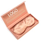 Eye Rose Gold Comfortable Silk Sleeping Eye Mask With Silk Wrapping Strap