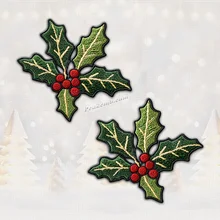 Well Designed Custom Chenille Embroidered Patches Iron on Western Christmas Cute Chenille Patch for Clothing