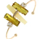 Gemstone And Hot Sale Bangle Gold Bracelet With Charm Gemstone And With Nice Factory Price