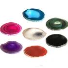 Agate Agate Natural Agate Slice Gemstone Cup Mat Scenery Windbell Piece