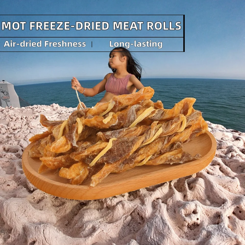 Freeze-Dried Duck Twist Roll High-Protein Eco-Friendly Digestive Health Wear-Resistant Dog Training Snacks Source Pets supplier