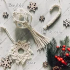 Decoration Boho Xmas Christmas Home Decoration Hand Woven Ornament Macrame Wall Hanging Kits