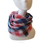 Scarf With Custom Voile Infinity Scarf Polyester Soft Neckerchief With Digital Printing For 4 Seasons