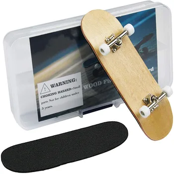 Mini Finger Boards Gifts For Kid Toy Wooden Fingerboard Professional Alloy Stand FingerBoard Skateboard Finger SkateBoard
