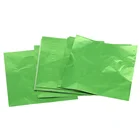 Foil Paper 10*10 Cm Hot Sale Green Aluminum Foil Wrapping Paper For Chocolate