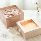 Box Box Gift Wholesale Custom Luxury Transparent Lid And Base Gift Cardboard Box With Ribbon And Clear Window