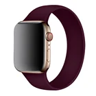 Silicon Wristband Silicone Elastic Rubber Silicon Bracelet Wristband Watch Strap For IWatch Band Silicone