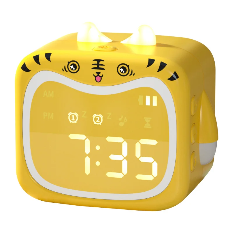 Hot Sale Cartoon Pictures Yellow Digital Clock For Student With Led Light -  Buy Led Clock New Design Cartoon Yellow Tiger Children Educational Digital  Alarm Clock,Digital Clocks For Sale,Educational Clocks For Toys