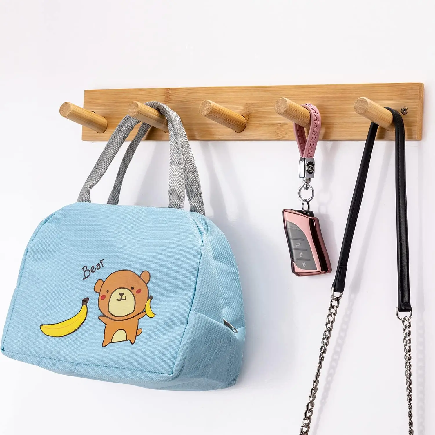 product kitchen towel shelf wall hangers wall mounted coat rack for clothes towel hats jackets-3