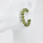 Earrings Earrings Factory Wholesale Gold Plated Earrings Acrylic Large C-shaped Seed Bead Hoop Earrings