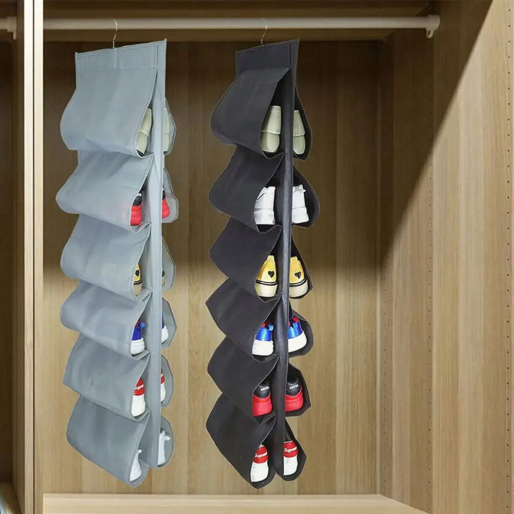 Space Saving Clothes Closets Roll Holder Hanging Organizer Storage for Yoga Legging towel handbag purses back-packs