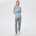 2022 Women's Top Cashmere Sweater Custom Knitted Sweater Crew Neck Pullover Ladies Sweater