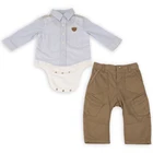 Clothing Baby Boys OA Autumn/Winter Children's Clothing Suits Two-piece Shirt+trousers Baby Children Boys Clothing